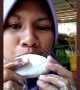 Woman films herself reviewing bars of soap online by tasting and eating them