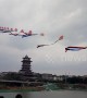 Chinese man flies 700-metre-long home-made kite into sky