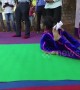 Indian girl sets world record for most forward rolls in contorted yoga pose