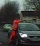 Angry man totally smashes car\'s windshield