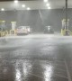 Heavy Rains and Hail Pummel Texas Truck Stop