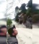 Onlookers flee as mountainside completely collapses in China’s Guizhou