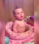 Baby Can\'t Stop Laughing at a Bucket on her Head