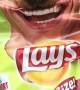 Smiling Dog Participates in Potato Chip Campaign