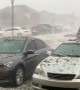 Hail Storm Pelts and Pounds Vehicles