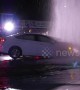 Los Angeles diver crashes into fire hydrant