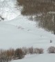 Huge Avalanche Rips Down Mountain