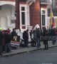 Assange supporters gather outside Ecuador Embassy after his arrest
