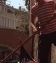 Italian Gondolier Has Low Bridge Mishap