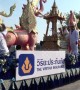 Religious devotees begin Thai new year with parade of Buddhist relics
