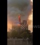 Shocking moment iconic Notre-Dame spire collapses into flames