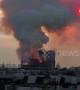 Moment part of Notre Dame spire collapses in Paris