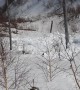 Tourists Capture Avalanche on Mountain Range