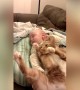 Baby and Cat Snuggle – SO CUTE