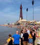 Thousands of Brits flock to Blackpool for scorching Easter Sunday