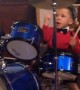 This 2-year-old is already an incredible drummer