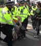 Police arrest Extinction Rebellion activists at Marble Arch in London