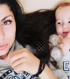 Adorable moment baby learns how make funny noise from his mother