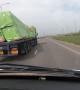 Precarious Load Leaning off Truck