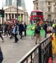 Extinction Rebellion protesters block traffic outside Bank of England in London