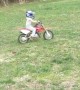 Little Girl Teaches Herself to Ride Mini Dirt Bike