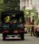 Police work outside expensive home of two of the Sri Lanka attackers