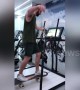 London gym goer has 'radical' workout on treadmill for skateboards