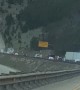 Runaway Semi Hits Runaway Truck Ramp