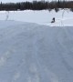 Accidental Superman on a Snowmobile