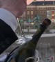 Showing How to Opening Champagne