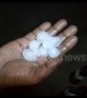 Large hailstones batter southern India