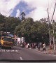 Runaway Bus Slams Parked Tricycles