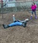 Canada dad ends up flat on his back after failed flip off swing set