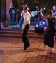 Mother and son pull of synchronized wedding dance