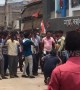 Violence erupts at polling station during general election in India