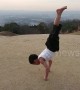 Young 'Bruce Lee' kid shows off amazing training with vertical pushups