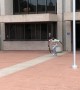 Skater Climbs Staircase in Style