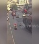 Scooter rider miraculously survives from being run over by lorry in China