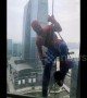 'Spiderman' spotted washing windows out of tall building in China