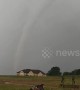 Powerful tornado tears through Oklahoma fields