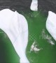 Dramatic drone footage of titanic Canadian iceberg