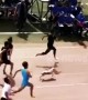 Stray dog nearly wins 100m race after joining in accidentally