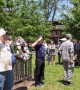 Various Memorial Day ceremonies take place in John Paul Jones Park, New York, USA