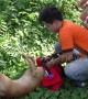 Puppy with mouth taped shut rescued after being dumped on Thai riverbank