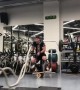 Dude displays amazing workout skills at the gym