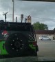 Tornado sirens wail as a storm chasers prepare in Beloit Kansas, USA