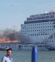 Moment cruise ship rams into tourist boat at Venice harbour