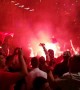 Liverpool fans in Greece celebrate wildly after Champions League