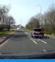 Instant karma for careless driver in Scotland who swerves straight into a tree