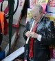 Milkshaked in effigy: Trump impersonator pelted repeatedly with milkshakes in London